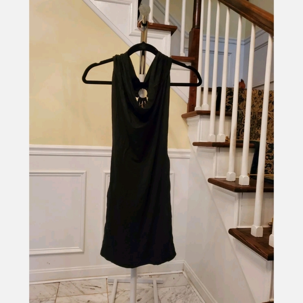 Black Backless Bodycon Dress Small